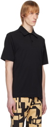 Dries Van Noten Black Pocket Polo