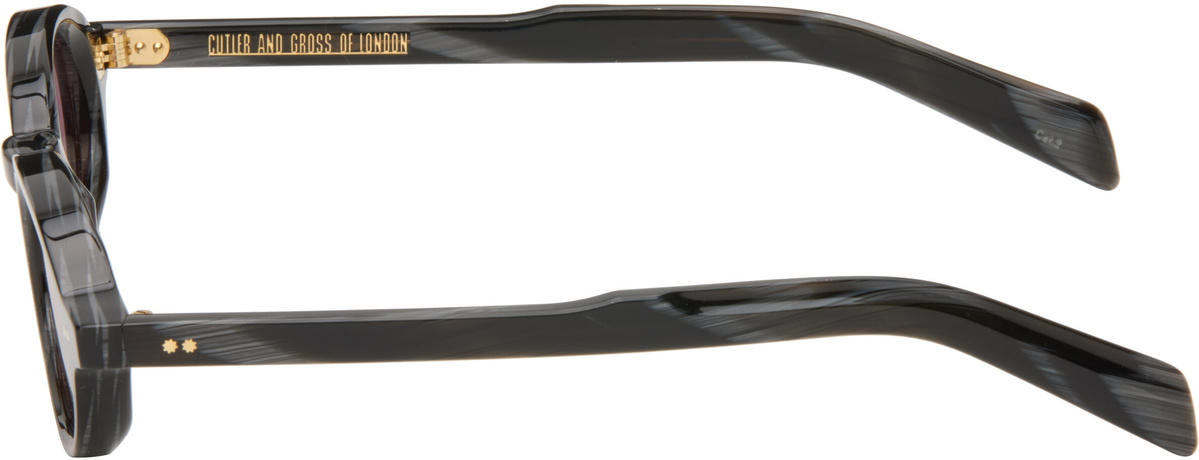 Cutler and Gross Black GR13 Oval Sunglasses