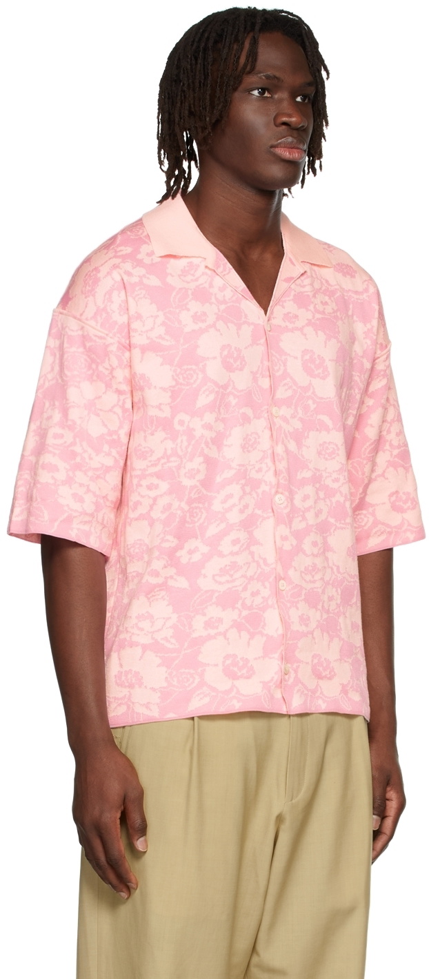 Pink shirt hot sale with flowers