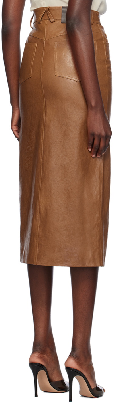 16Arlington Tan Ille Midi Skirt