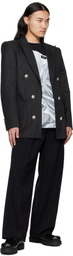 Balmain Black Six Button Jacket