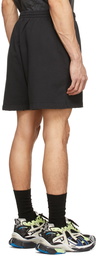 Balenciaga Black Cotton Shorts