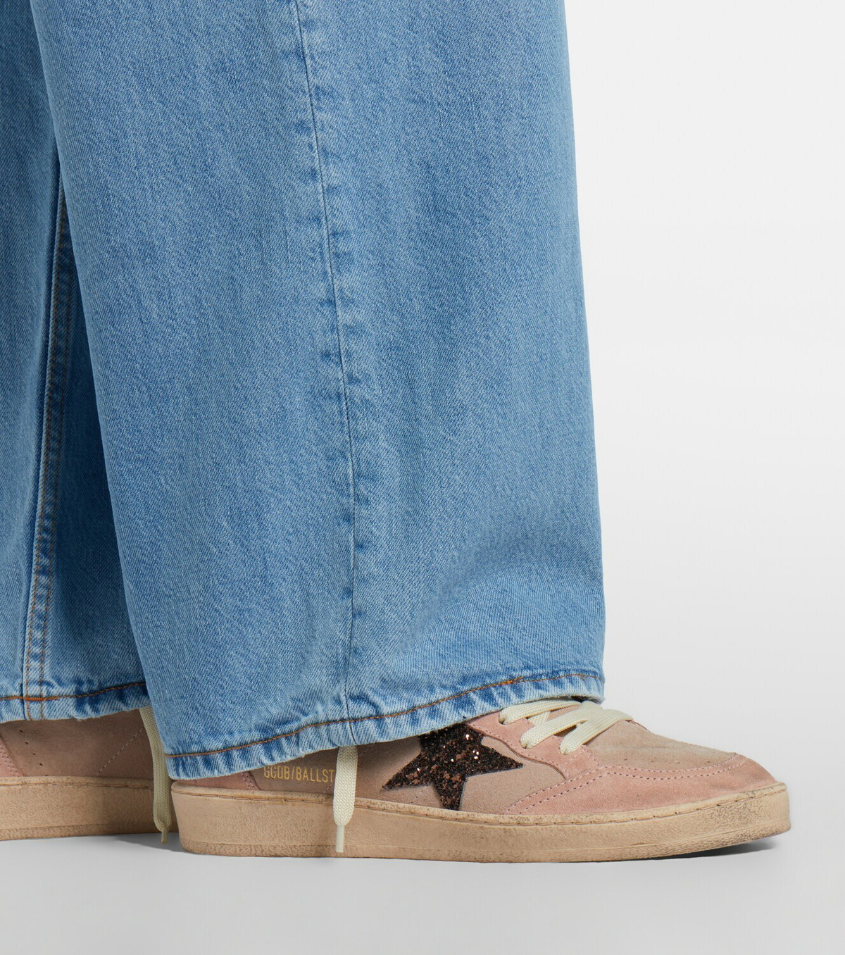 Golden Goose Ball Star glitter suede sneakers