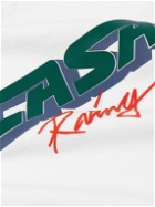 Casablanca - Casa Racing 3D Logo-Appliquéd Cotton-Jersey T-Shirt - White