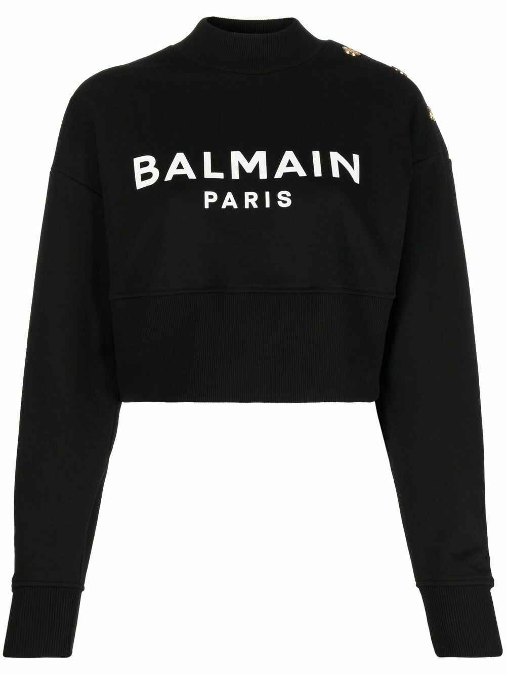 BALMAIN - Logo Cotton Sweatshirt Balmain