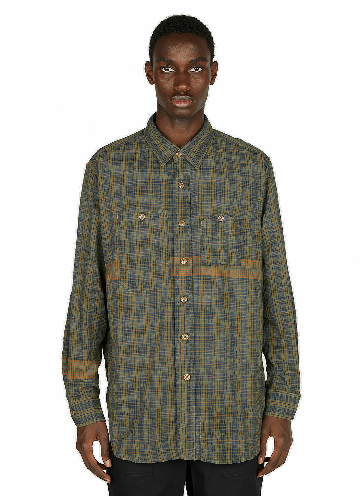 Engineered Garments Work Shirt | Heather Grey Heavy Cotton
