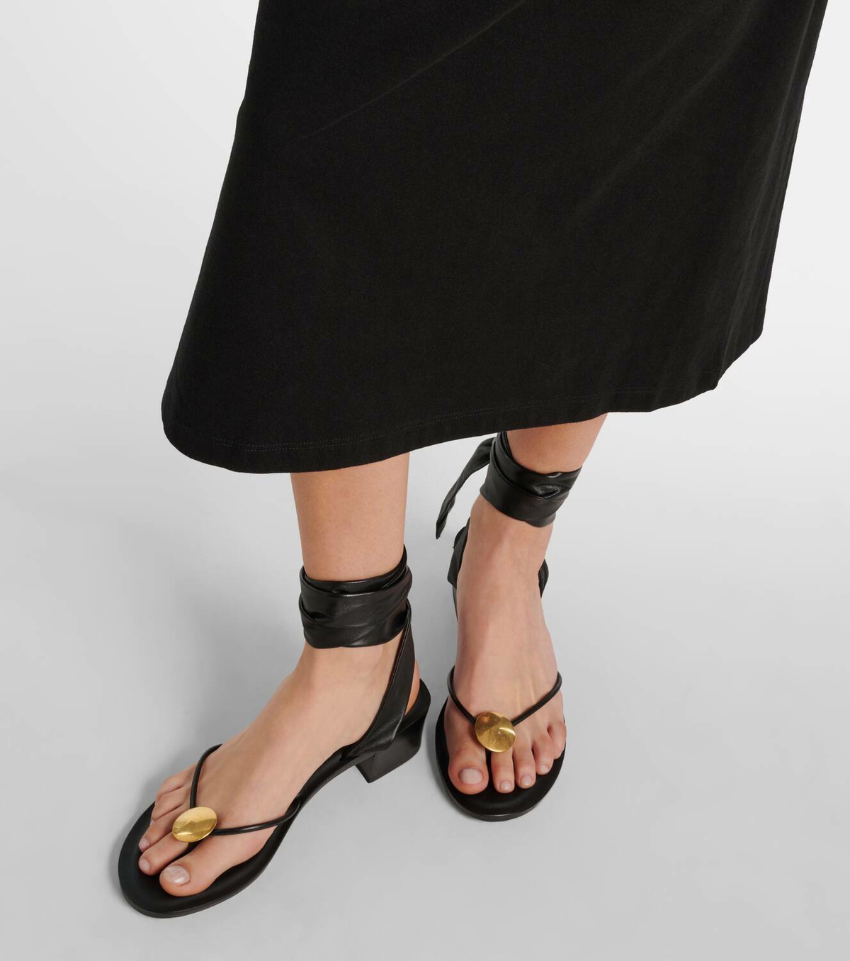 The Row Cord leather thong sandals
