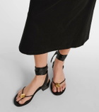 The Row Cord leather thong sandals