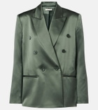 The Sei Double-breasted silk blazer