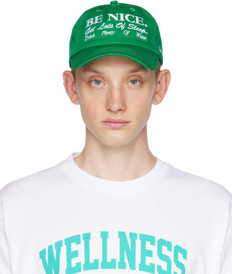 Sporty & Rich Green 'Be Nice' Cap Sporty & Rich