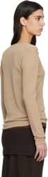 LE17SEPTEMBRE Tan Anne Knit Cardigan