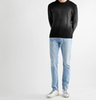 FRAME - Mélange Wool-Blend Sweater - Black