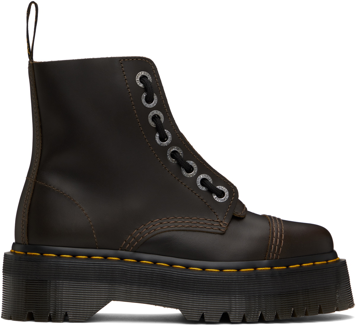 Dr fashion martens shriver hi brown