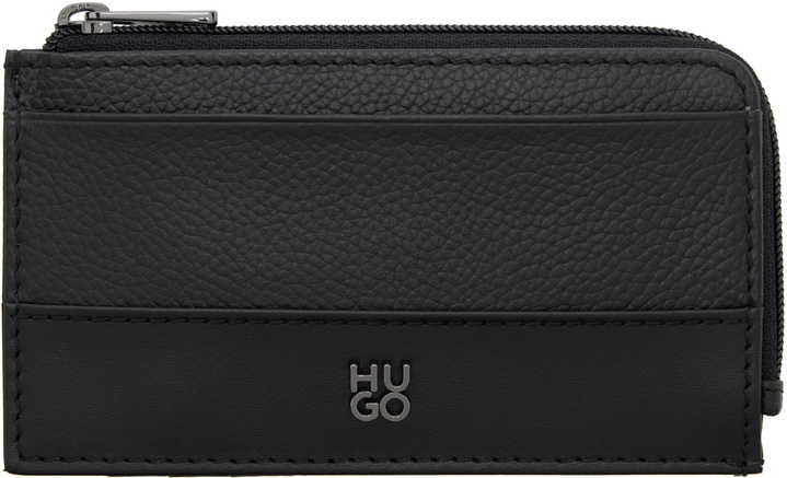 Photo: Hugo Black Stacked Logo Card Holder