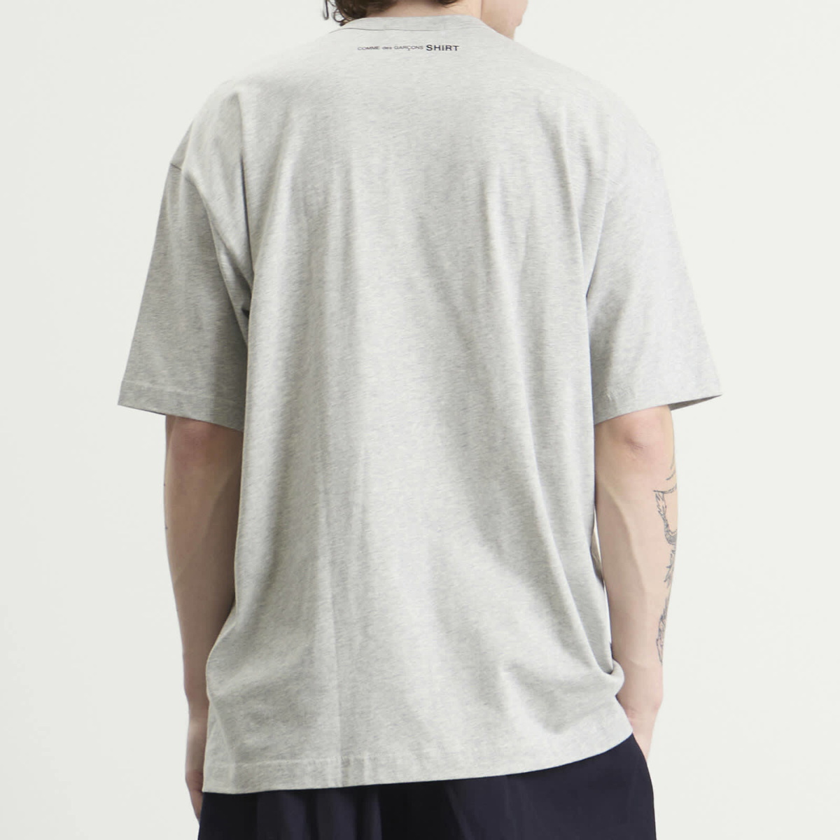 Comme des Garçons SHIRT Men's World Hope T-Shirt in Grey
