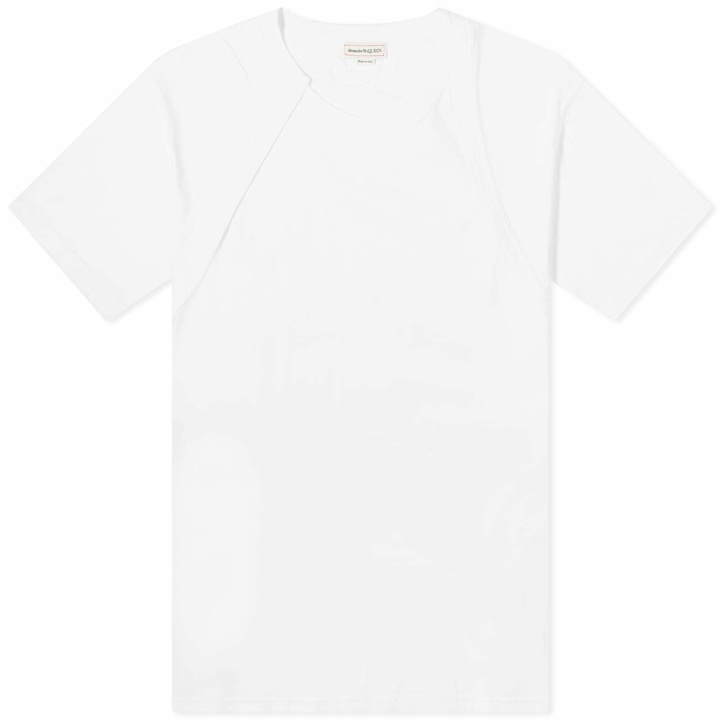 Photo: Alexander McQueen Men's Raw Harness T-Shirt in Optical White