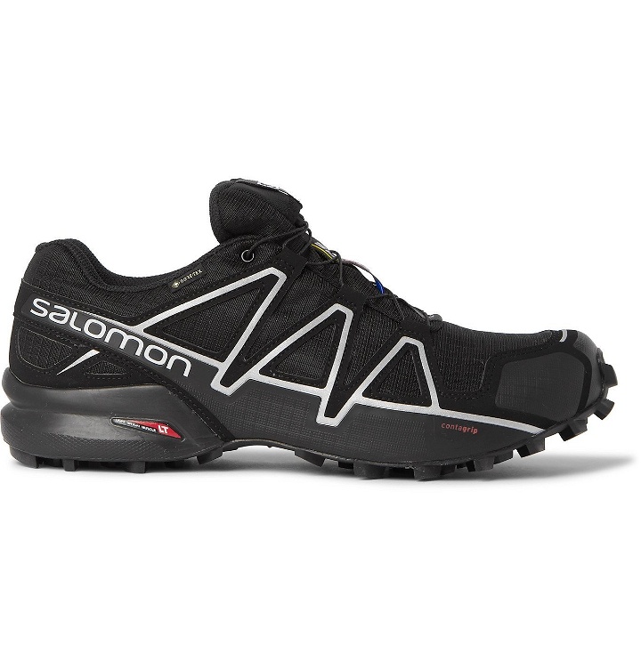 Photo: Salomon - Speedcross 4 GORE-TEX Ripstop, Mesh and Rubber Running Sneakers - Black