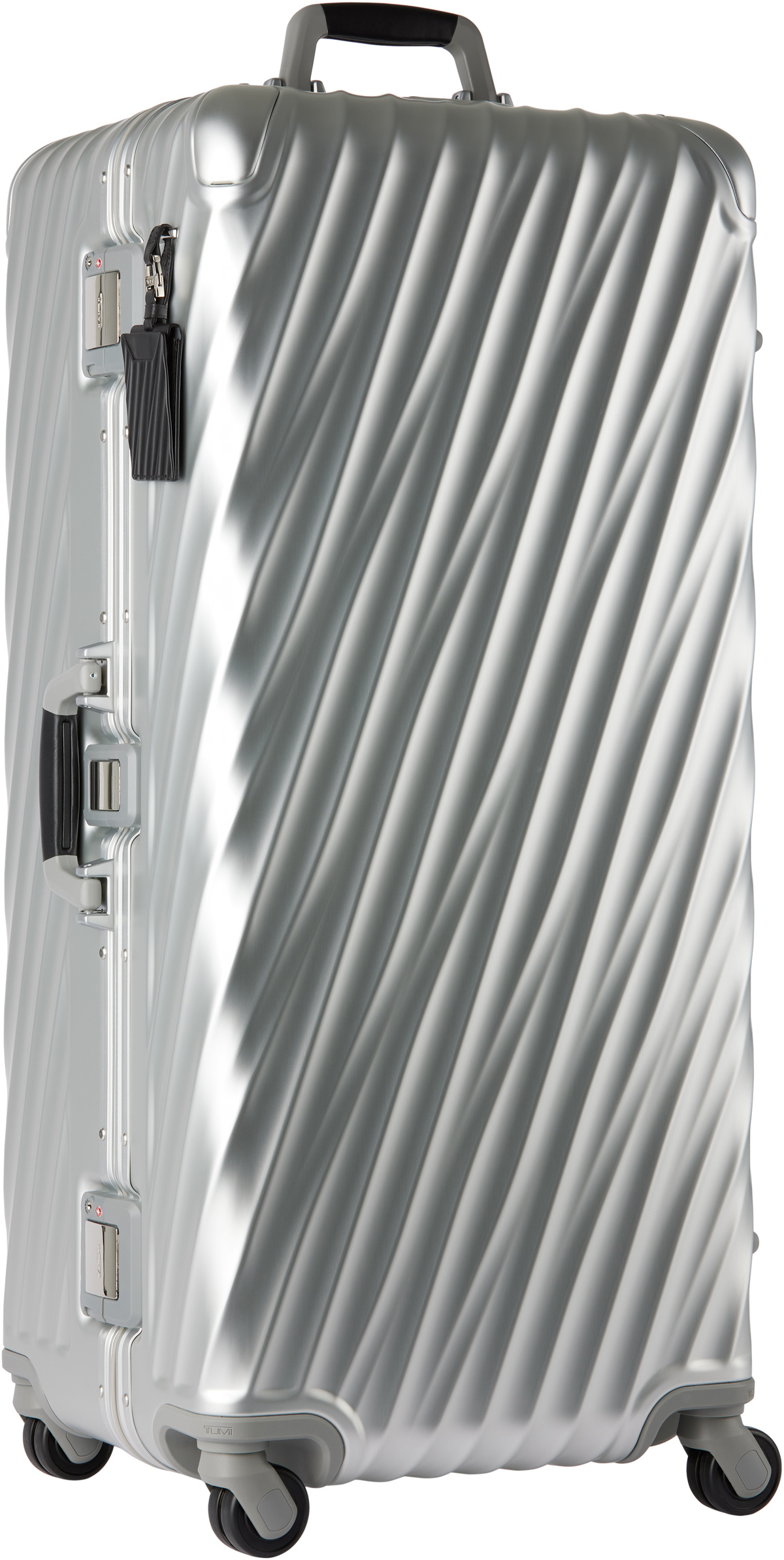 Tumi Silver Rolling Trunk Suitcase