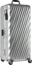 Tumi Silver Rolling Trunk Suitcase