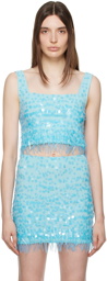 Staud Blue Jasmin Tank Top