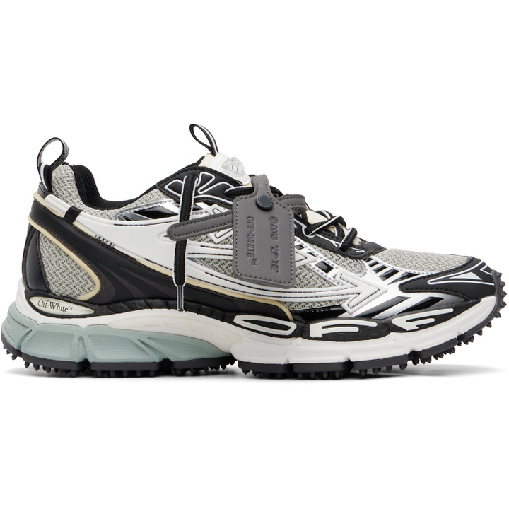Photo: Off-White Gray & Black Be Right Back Sneakers