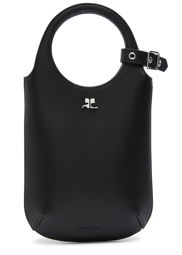Photo: Courrèges Slim Holy Leather Bucket bag - Black - One Size