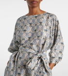Loro Piana Mila printed silk midi dress