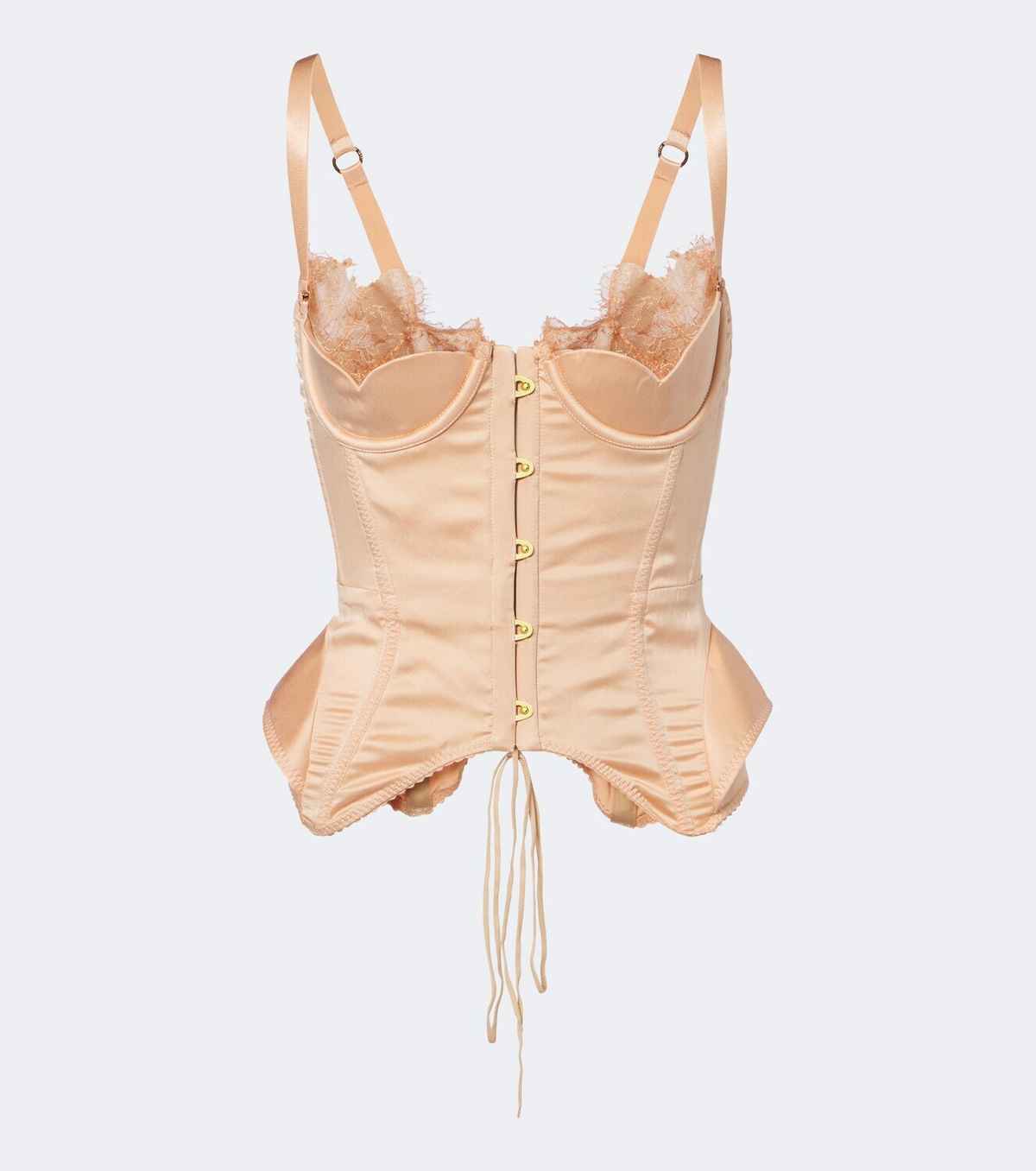 Maria Lucia Hohan Larya lace-trimmed silk-blend corset