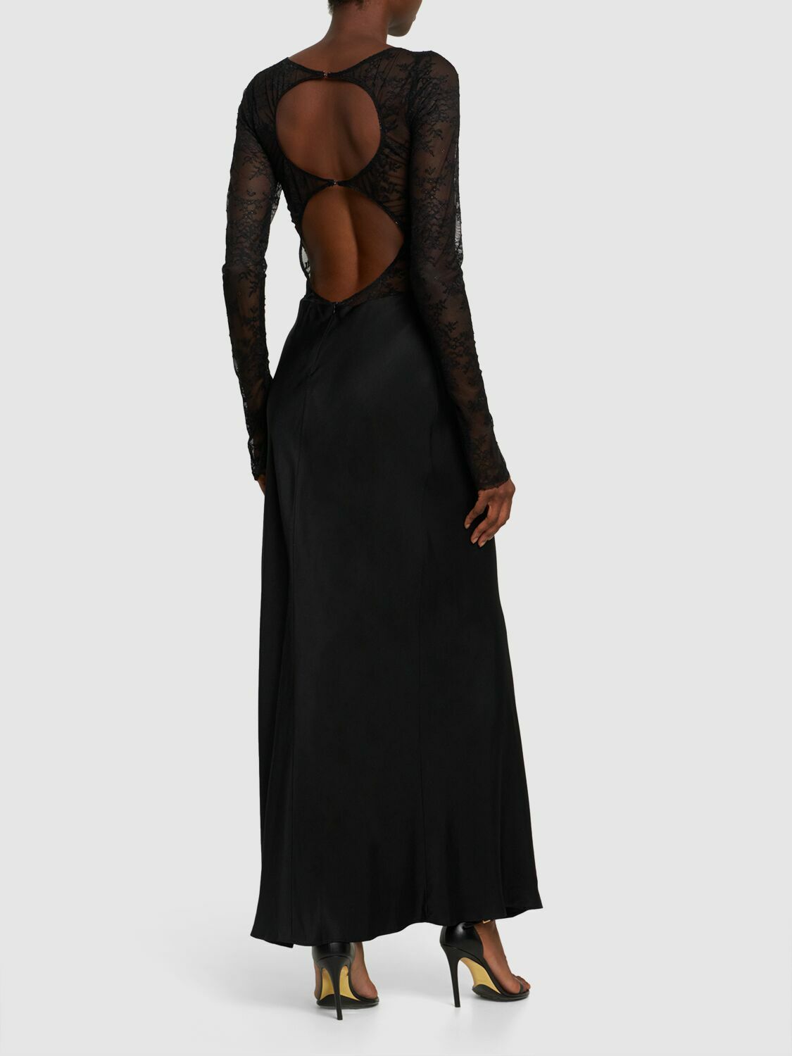 white christmas dresses Bec and Bridge Noelle Cut Out Maxi Dress in Natural – Coco & Lola main image 1