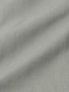 Stòffa - Spread-Collar Cotton and Linen-Blend Shirt - Gray