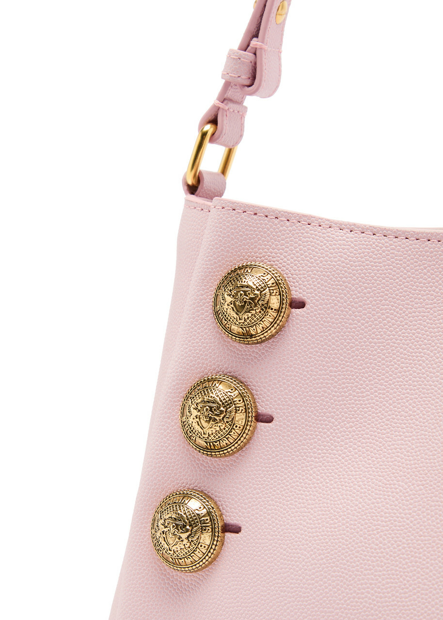Balmain Emblème Leather Shoulder bag - Rose - One Size Balmain