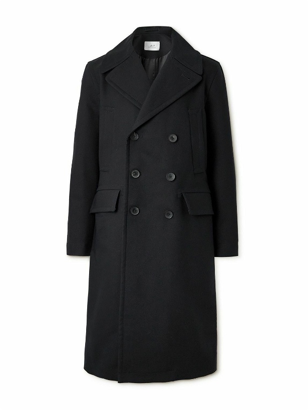 Photo: Mr P. - Great Double-Breasted Woven Coat - Black