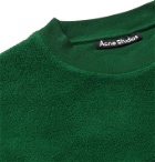 Acne Studios - Oversized Logo-Appliqued Fleece-Back Cotton-Jersey and Terry Sweatshirt - Blue