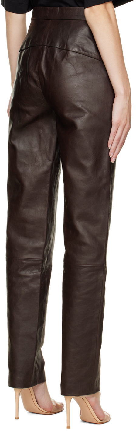 Pantalon Dries Van Noten Parvati - Taille 4 (38), Marron Foncé, Cropped - Neuf Avec étiquettes