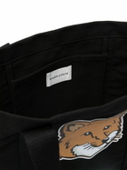 MAISON KITSUNE' - Fox Head Cotton Tote Bag