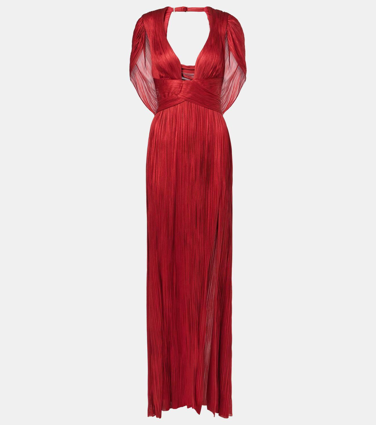 Maria Lucia Hohan Laurel caped silk gown