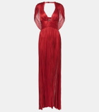 Maria Lucia Hohan Laurel caped silk gown