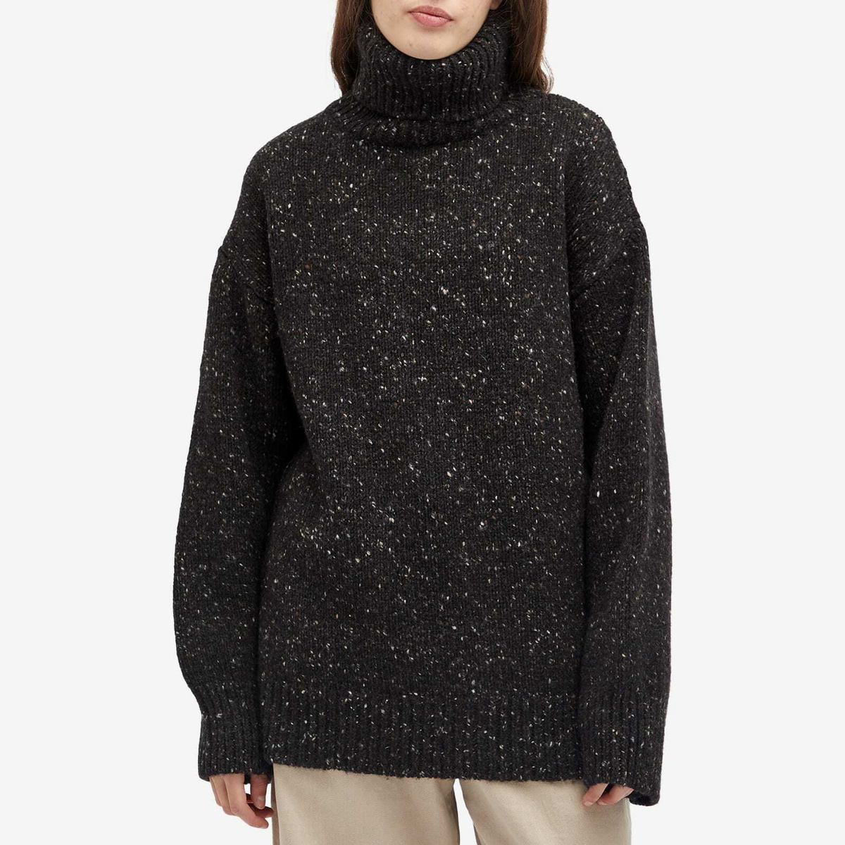 Saks Potts Women's Camilla Sweater in Dark Grey Melange