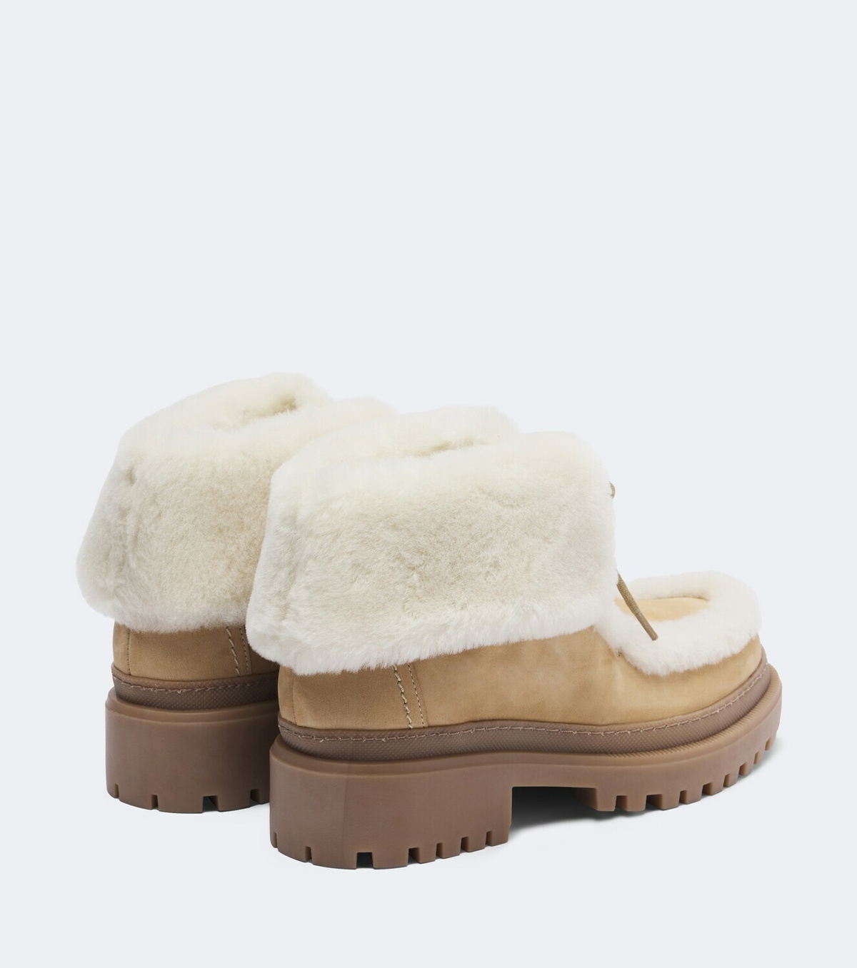 Yves Salomon Shearling-lined suede ankle boots