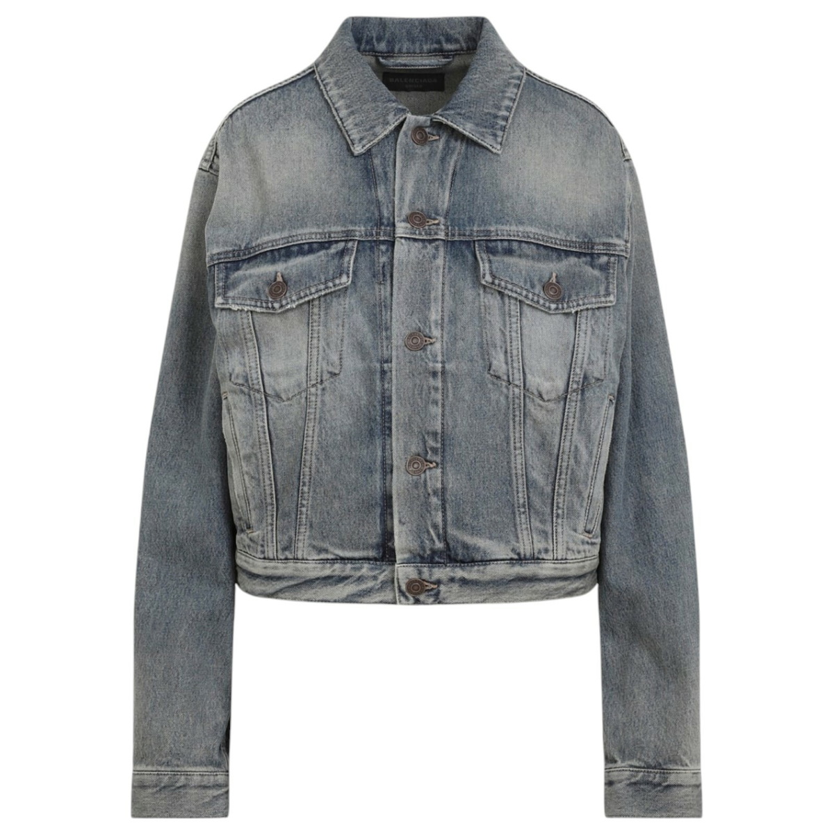 Balenciaga Back Logo Denim Jacket Balenciaga