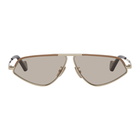 Loewe Brown and Gold Geometric Sunglasses