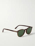 TOM FORD - Lewis Round-Frame Tortoiseshell Acetate Sunglasses