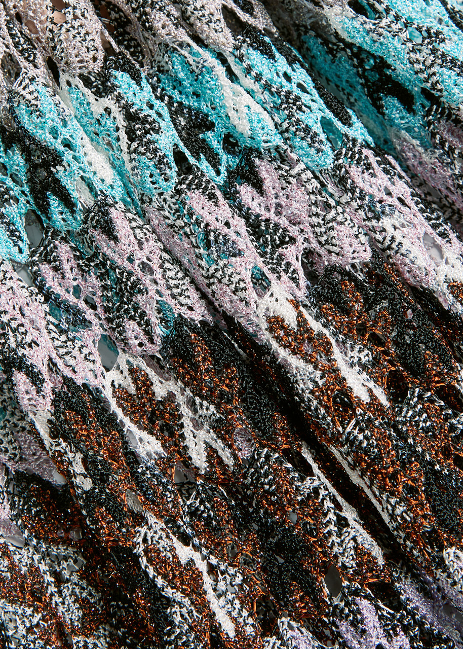 Missoni Striped Metallic-knit Trousers Multicoloured