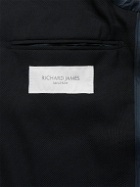 Richard James - Navy Spirit Slim-Fit Wool-Hopsack Blazer - Blue