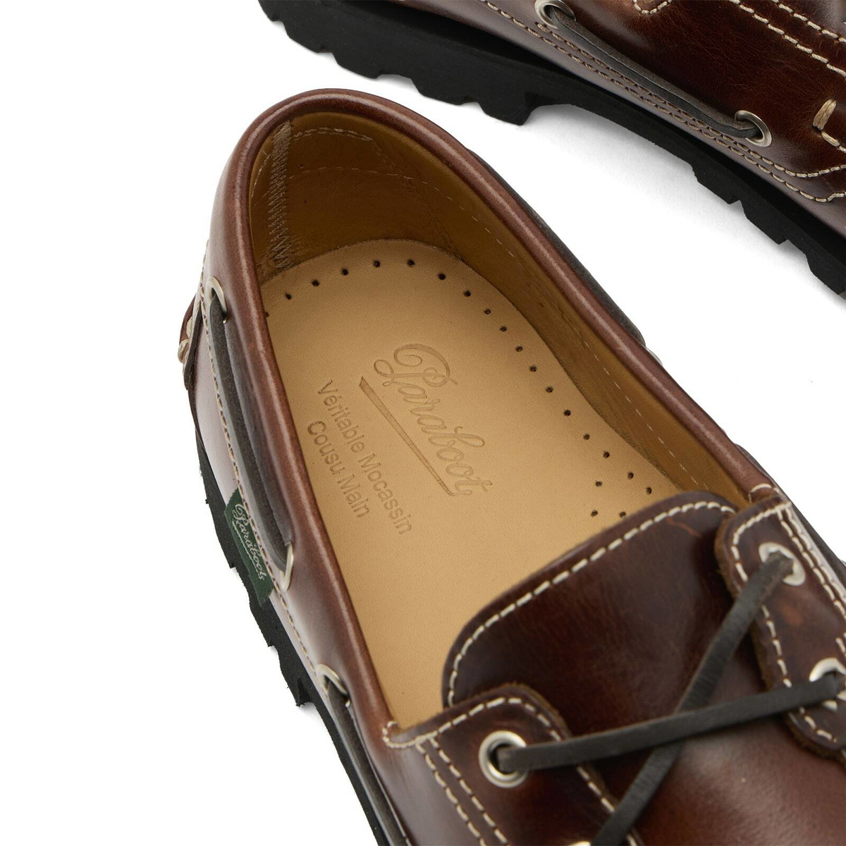 Paraboot Women's Malo Boat Shoe in Lisse America