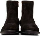 Belstaff Suede Markham Zip-Up Boots