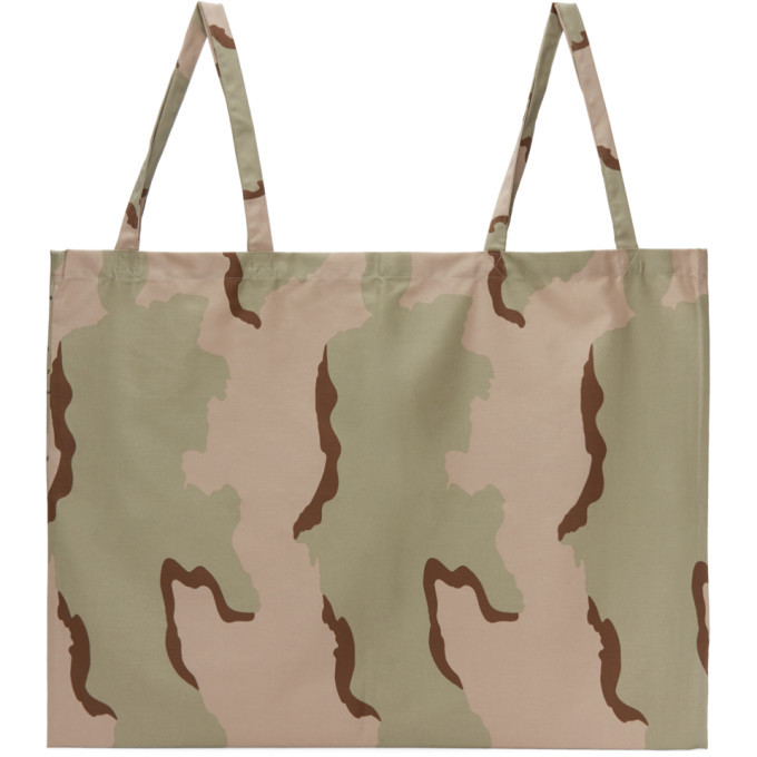 Bless Beige and Brown Camouflage Packaging System Tote Bless