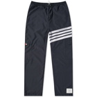 Thom Browne Men's Engineered Stripe Ripstop Track Pant in Navy