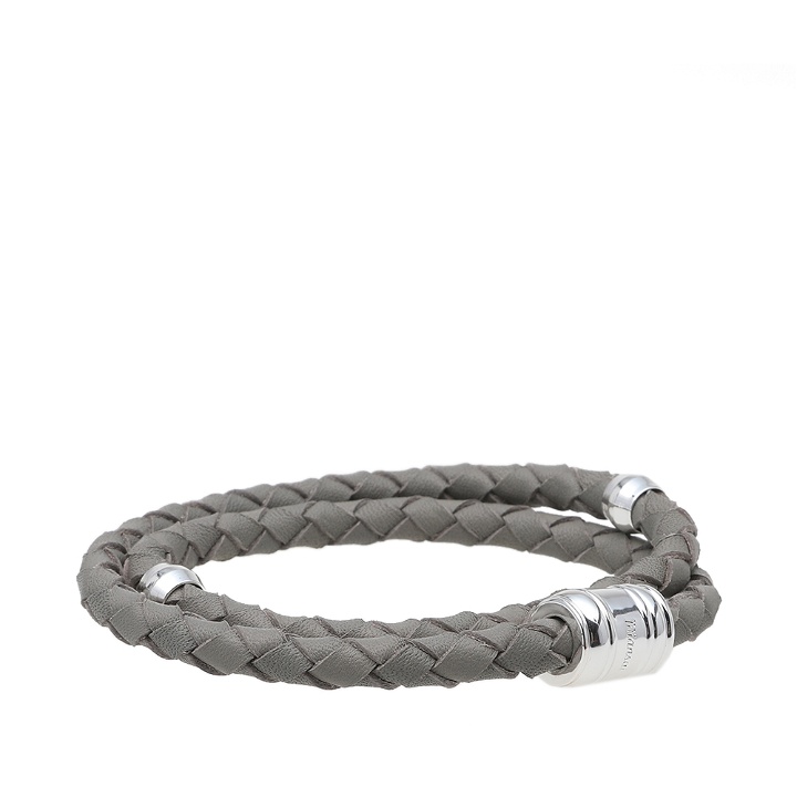 Photo: Miansai Silver Casing Leather Bracelet