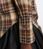 Patou Bow-detail checked cotton shirt